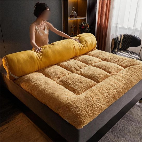 Japanse Vouwmatras - Vloermatras Gastenmatras - Comfortabel Slapen - Huidvriendelijk Katoen - 180x200 cm - 003