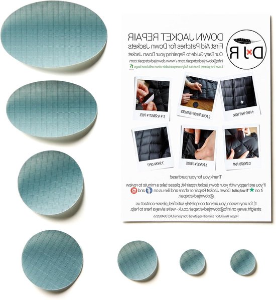 Jas Reparatie Patches - Kledingstickers - Buitenavonturen - Zelfklevend Nylon - 7 Stuks - Grijs