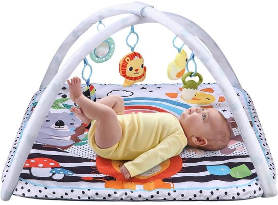 JCP® Slaapmat - Babyspeelmat - Speelboog - Veelkleurig - 34cm x 14cm x 33cm