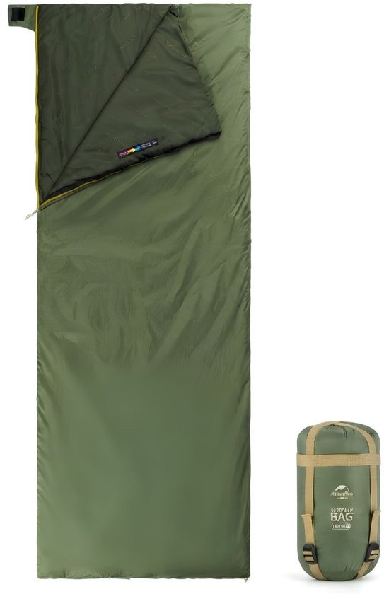 JCP® Slaapzak - Slaapzakken voor Volwassenen - Ideaal voor Kamperen & Outdoor Survival - Groen - 190cm x 75cm x 8cm