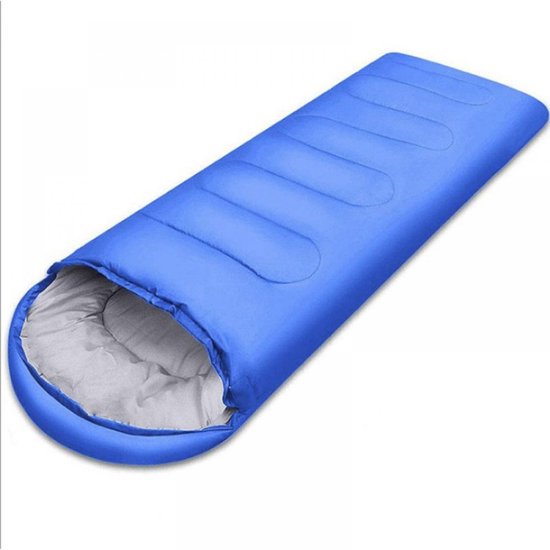 JeiibrZui Slaapzak Voor Kamperen - Lichtgewicht Slaapzak - Waterdicht Hol Katoen Anti-Aanbak Ritsontwerp - 1 Stuk - Blauw Voor Volwassenen van JeiibrZui