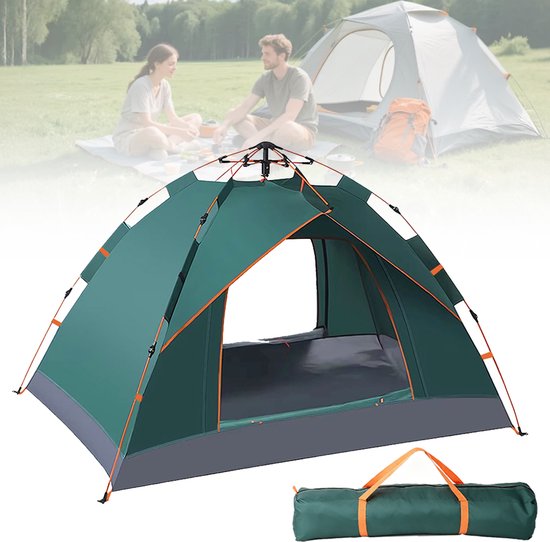 Jently tent - kampeertent - opklaptent - opvouwbare backpacktent - 2 persoons - 200 x 150 x 110 cm