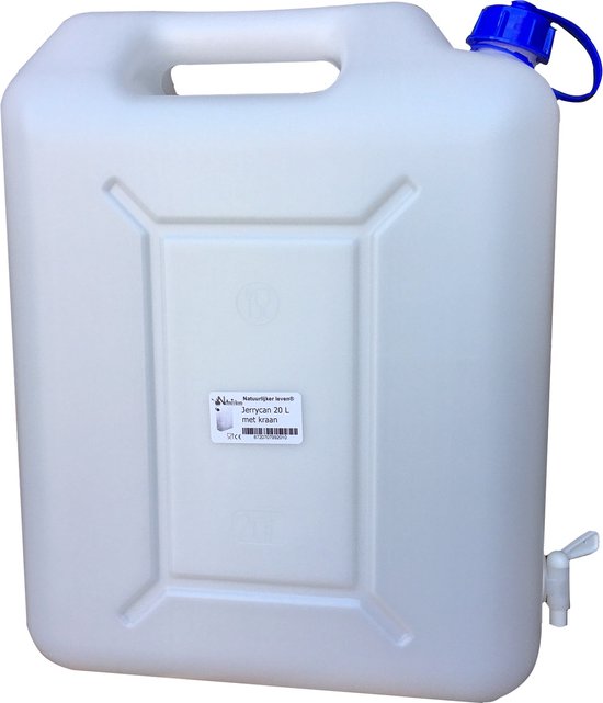 Jerrycan 20 L met kraan - Jerrycan voor 20 liter water - Camping jerrycan van Krisbow