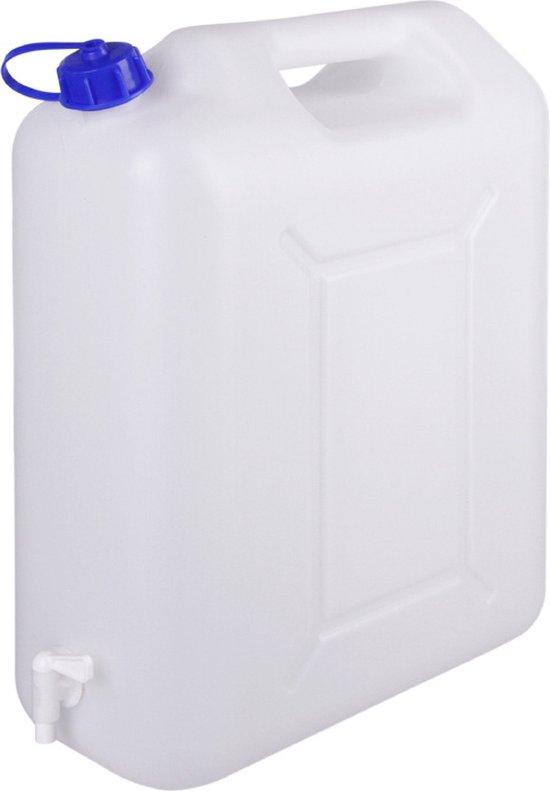 Jerrycan 20 liter voor water - met kraan - BPA vrij van Glimand