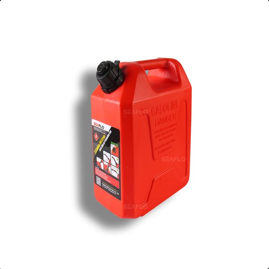 Jerrycan - Brandstofkan – inclusief Schenktuit – Benzine – Rood – 10 Liter van Moby🔥Dik