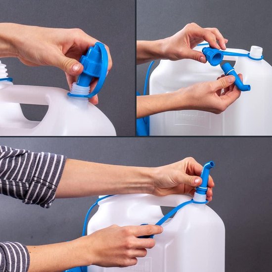 Jerrycan brede hals reiniging binnenkant 10 liter uv-bescherming Made in Germany van Hünersdorff