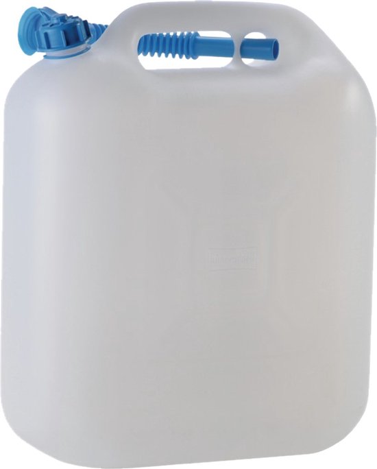 jerrycan voor water 20 liter wit van De Wittern.