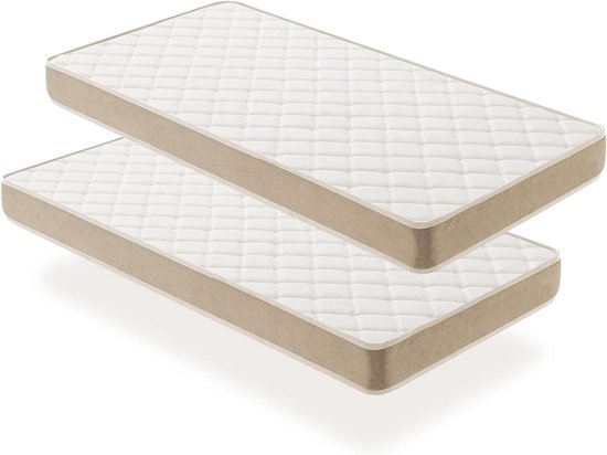 Jeugdmatras Visco - Kinder matras - Comfortabel slapen - Dubbele sterkte - 70 x 190 cm - Grijs van Merkloos
