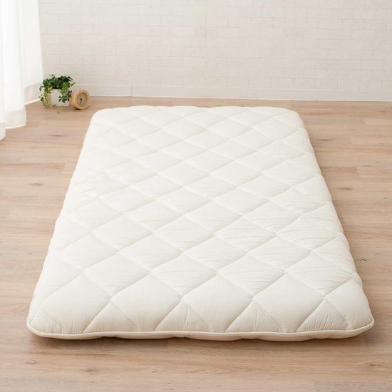 JGS® - Authentieke Japanse Futon Matras CLASSE in Wit, 100 x 200 cm, Handgemaakt in Japan- van JGS