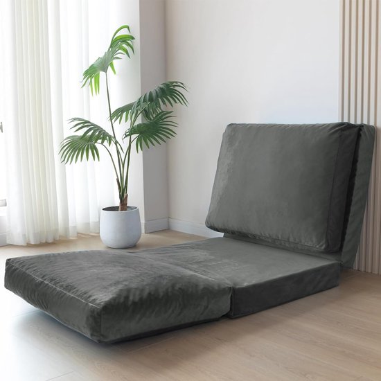 JGS ® Veelzijdig Opvouwbaar Fluwelen Slaapbank Matras voor Woonkamer en Slaapkamer van Merkloos