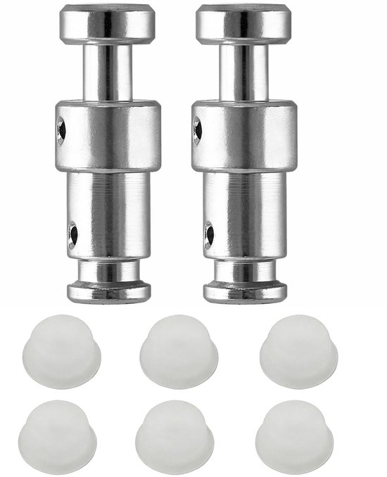 JHUBERS- Vlotterklep Set van 2 - Vervangingsonderdelen - Inclusief 6 Sealing Ringen - Roestvrij Staal - Voor Instant Pot - 3,2 cm x 1 cm - Drukregelaar