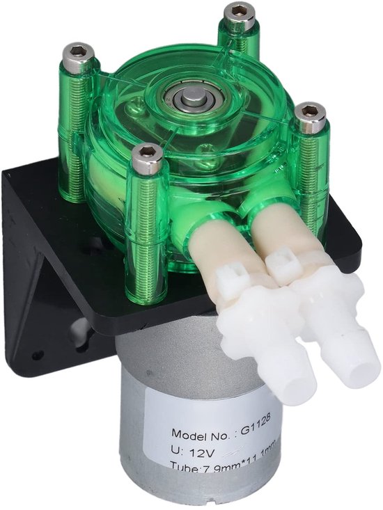 Jhubersproducts - Peristaltische Pomp - Titratiepompen - Hoogstromend - Groen - DC12V - 700 ml per minuut - Geschikt voor laboratoria - Compact formaa