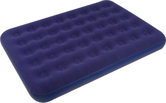 Jilong Luchtbed - 2-persoons - Flocked Queen - 203 X 152 X 22 cm - Blauw van Jilong
