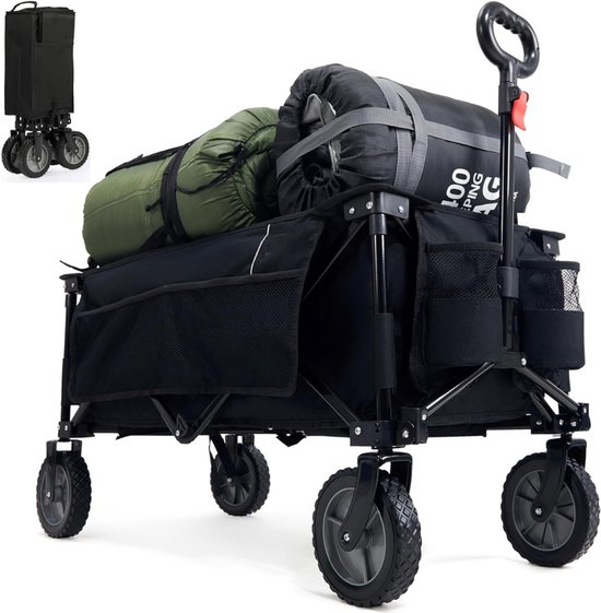 JMZR® Bolderkar Opvouwbaar Luchtbanden - Strandwagen - Bolderwagen van JMZR