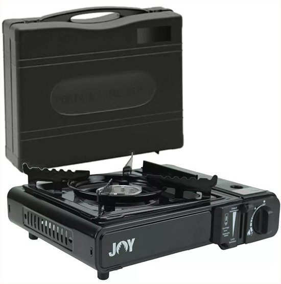 JOYGAS - Camping Gas Kooktoestel - camping gasstel - butaangas kooktoestel - noodpakket - inclusief opbergkoffer van Merkloos