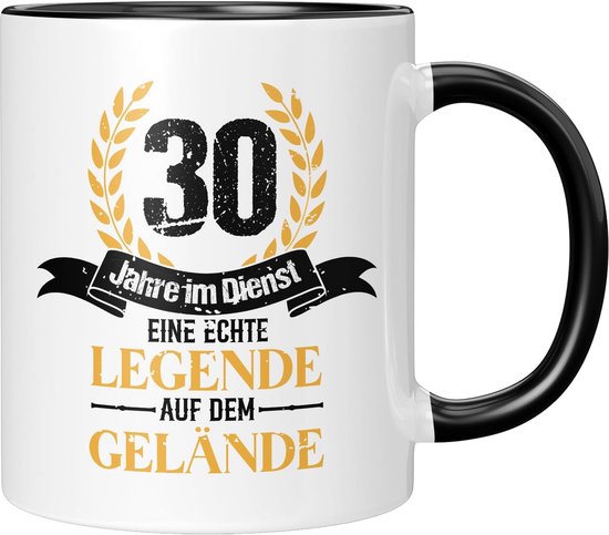 Jubileum Mok - 30 Jaar in Dienst - Cadeau voor Medewerkers - Koffiemok 330 ml