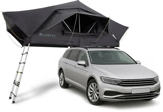 Juskys Lago Daktent - 2-personen - incl. matras - voor auto - zwart van Merkloos