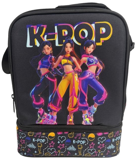 K-pop Thermische Koeltas - Geïsoleerde Lunchtas met 2 Compartimenten - 22 x 16 x 18 cm