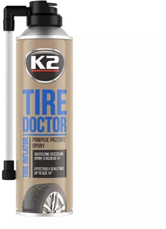 K2 Serie - Reservewiel in Spray - 400ml - Snelle Reparatie
