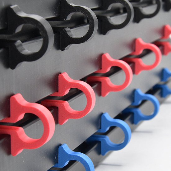 Kabelmanagement Clips voor Sim Rig | Extrusieprofiel 4040 / 4080 / 8020 | Sim Racing Accessoires - Kleur Oranje / 5 - 5 stuks van Sim-Lab