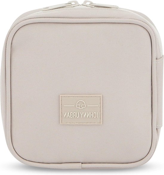 Kabeltas Organizer - Tech Case - Reizen en Opslag - Gemaakt van Gerecycled Materiaal - 14 x 14 cm - Beige