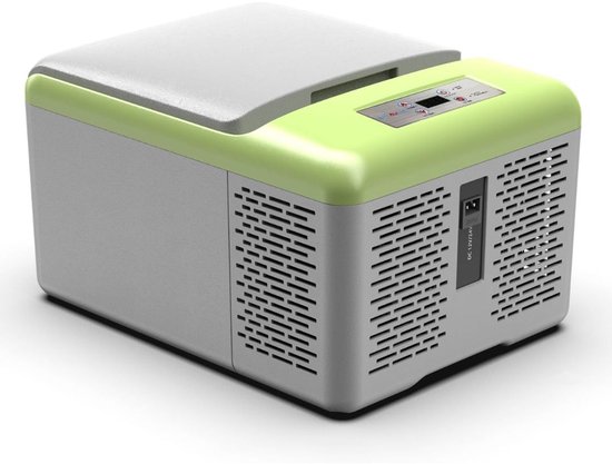 KAD® Koelbox Elektrisch - Compressor Koelbox voor Auto & Camping - Compacte Mini Koelkast - Grijs - 32cm x 43cm x 26cm