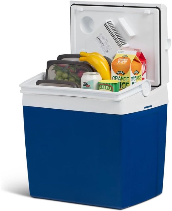 KAD® Koelbox - Koelbox Elektrisch 12v 230 Volt - Koelbox Elektrisch - Blauw - 29cm x 39cm x 39cm