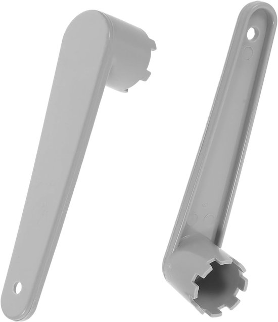 Kajakventiel Reparatiegereedschap - Ventielsleutel Set - Boot Onderhoud - Dubbele Tand Compatibiliteit - 2 Stuks - Lichtgrijs