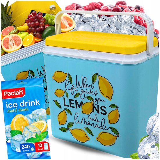 Kamai Coolbox 24L Koeltas met IJsblokjeszakjes - Blauw van Kamai Coolbox