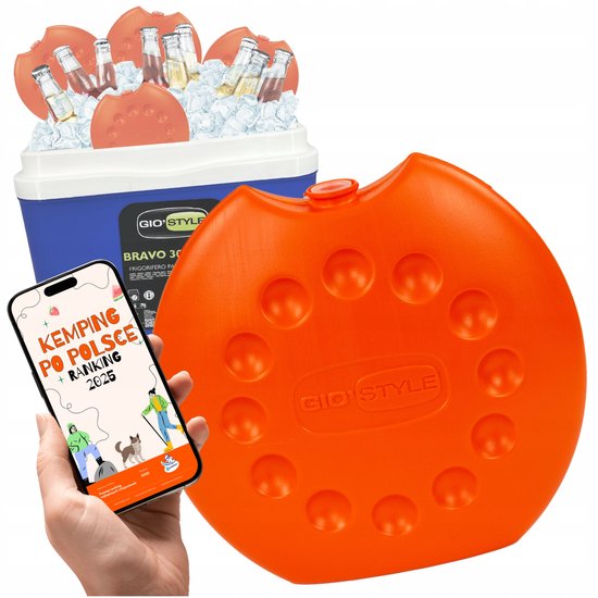 Kamai Koelblok 400ml Oranje - Lange Koeling voor Koelbox & Tas