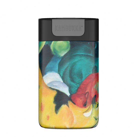 Kambukka Olympus - Thermische beker - 300 ml - Cows Red Green Yellow - RVS - Lekvrij