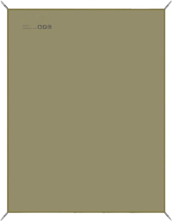 Kamerzeil - Buitentapijt - Kamperen Picknick - Waterdicht Silicoon - 295 x 210 cm - Khaki