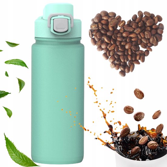 Kamille Thermosbeker RVS 600ml - 100% Lekvrij & Warmte-isolerend