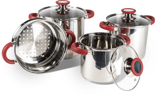 Kampa Space Saver Deluxe Pannenset - Pannensets RVS - van Kampa