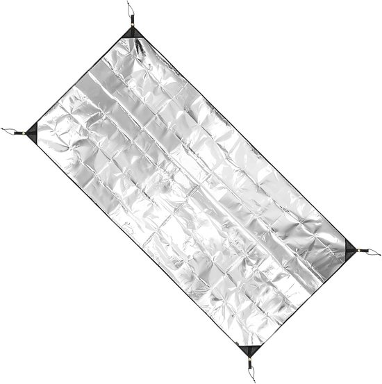 Kampeer Isolatiemat - Slaapmat Folie - Buiten Kamperen - Dubbelzijdig Waterdicht - 125x200cm - Zilver van Merkloos