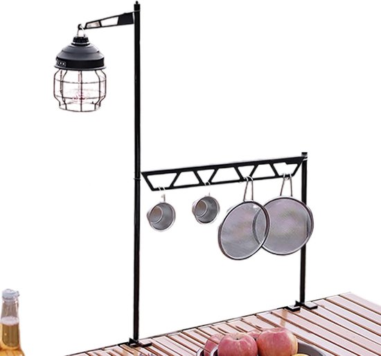 Kampeer Kookgerei - Outdoor Keuken - Buiten Koken - Modulair Ontwerp - 98x72cm - Zwart