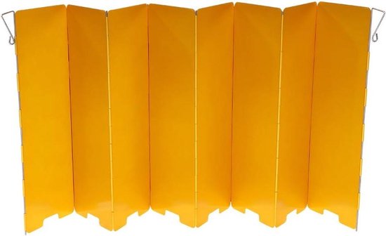 Kampeer Kookplaat Windscherm - Camping Tafel Windvanger - Buiten Koken - Opvouwbaar Aluminium Ontwerp - 67 x 24 cm - Zilver