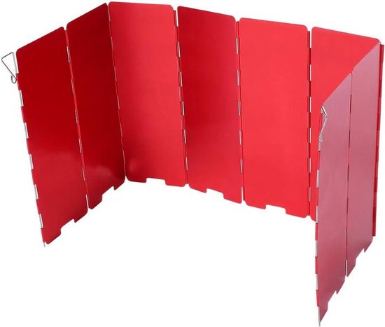 Kampeer Kookplaat Windscherm - Outdoor Bescherming - Koken in de natuur - Opvouwbaar Aluminium Ontwerp - 67 x 24 cm