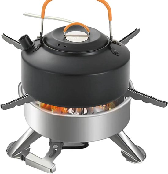 Kampeer Kooktoestel - Draagbaar Fornuis - Buiten Koken - Opvouwbaar En Winddicht - 24x24x12 cm