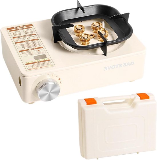 Kampeer Kooktoestel - Outdoor Brander - Buiten Koken - Automatische Ontsteking - 33L x 25W cm - Zwart