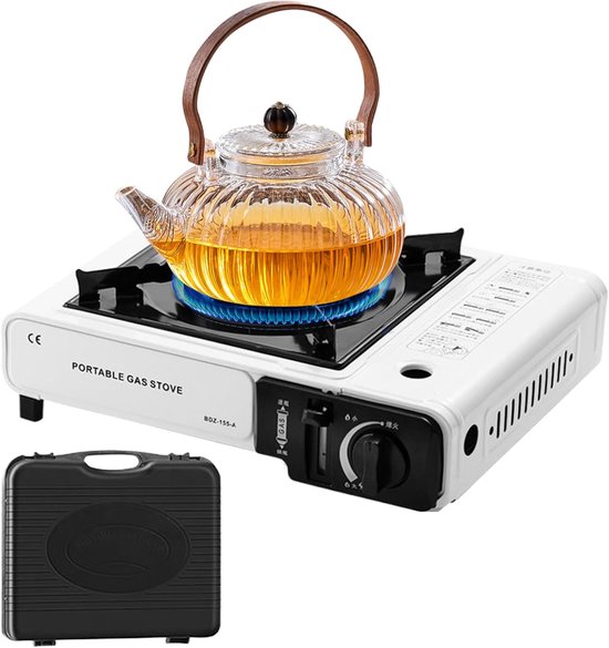 Kampeer Kooktoestel - Outdoor Kachel - Outdoor Koken - Verstelbaar 2900W - 35x30.5x9 cm - Zwart