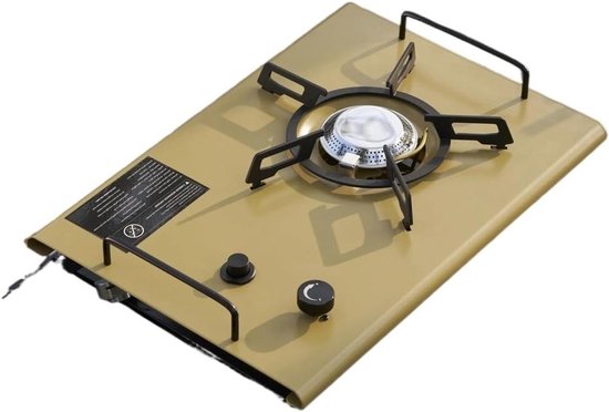 Kampeer Kooktoestel - Tafelfornuis Buiten - Outdoor Koken - Eén-klik Ontsteking - 36x25x13 cm - Zwart