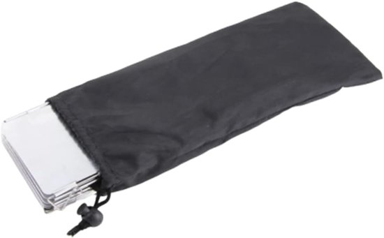 Kampeer Kooktoestel Windscherm - Opvouwbaar Windblok - Buiten Koken - 8 Delige Set - 24x8.4cm - Zilver