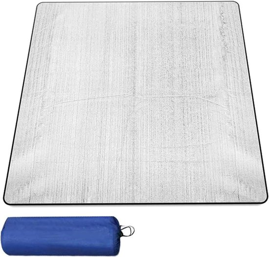 Kampeer Mat - Grondzeil Tent - Outdoor Activiteiten - Dubbelzijdig Aluminium - 200 x 150 cm - Zilver