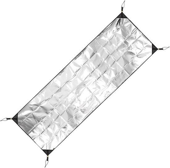 Kampeer Mat - Isolerende Folie - Buiten Slapen - Dubbelzijdig Waterdicht - 70 x 200 cm - Zilver