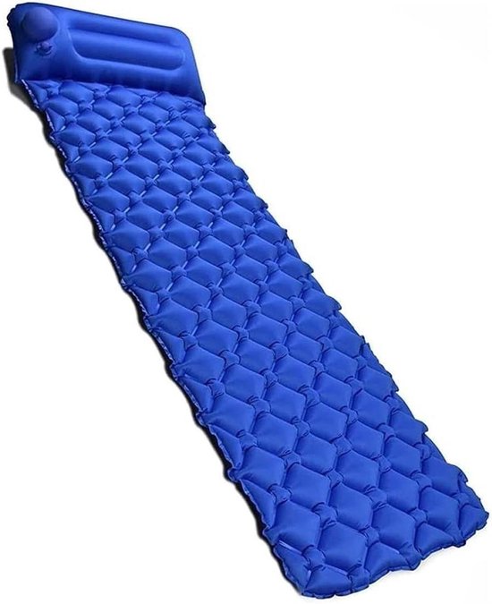 Kampeer Mat - Slaapmat Luchtbed - Comfortabel Slapen - Opblaasbaar Ontwerp - 30 Millimeter - Blauw