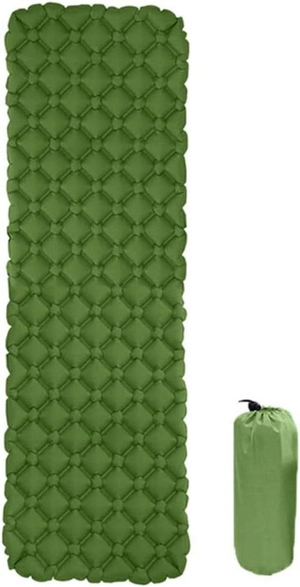 Kampeer Mat - Slaapmat Opblaasbaar - Outdoor Kamperen - Ultralicht Ontwerp - 190x57x5cm - Blauw