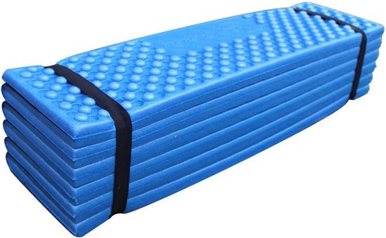 Kampeer Mat - Slaapmat Picknickkleed - Outdoor Kamperen - Eierdoos Ontwerp - 190x57x2 cm - Blauw