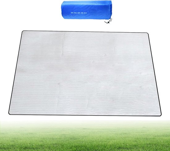 Kampeer mat - Slaapmat schuim - Buiten slapen - Warmte isolatie - 150x200cm - Aluminium
