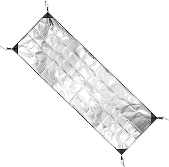 Kampeer Mat - Slaapmat Schuimfolie - Outdoor Kamperen - Dubbelzijdig Waterdicht - 70 x 200 cm - Zilver